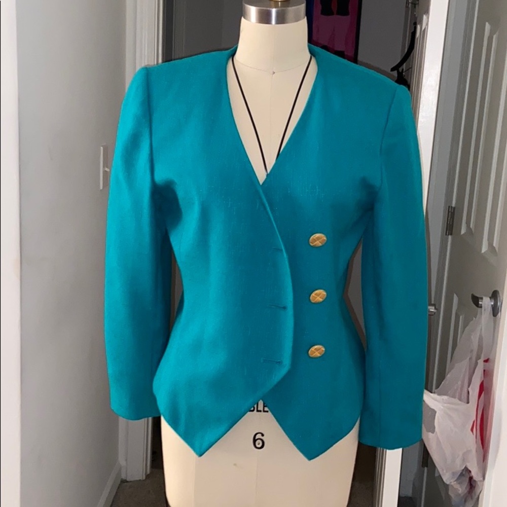 Vintage teal blazer!